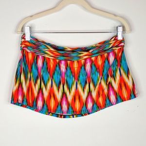 Kenneth Cole Swim Skirt size Small pink yellow orange white